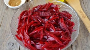 Свекла по-корейски с уксусом на зиму