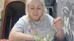 Мукбанг/ лёгкий салатик