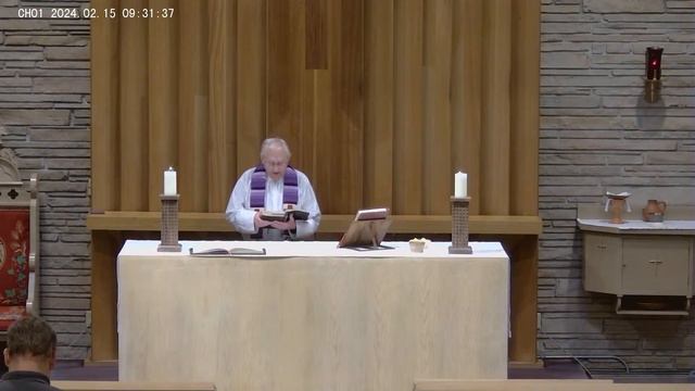 Ash Wednesday at St. Matthew's Newton