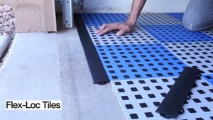 Покрытие для автосервиса из резиновой плитки