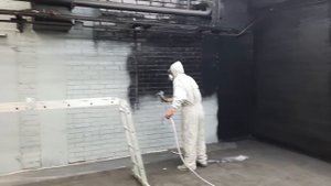 Покраска стен автомойки