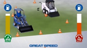 Сравнение мини погрузчика MultiOne и классического погрузчика с бортовым поворотом