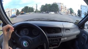 Skoda Felicia POV Driving Вождение от первого лица