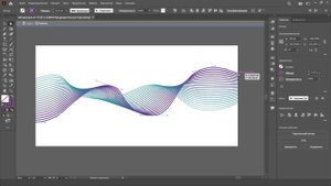 Создание абстрактной формы в Adobe Illustrator, рисуем волны | Space School