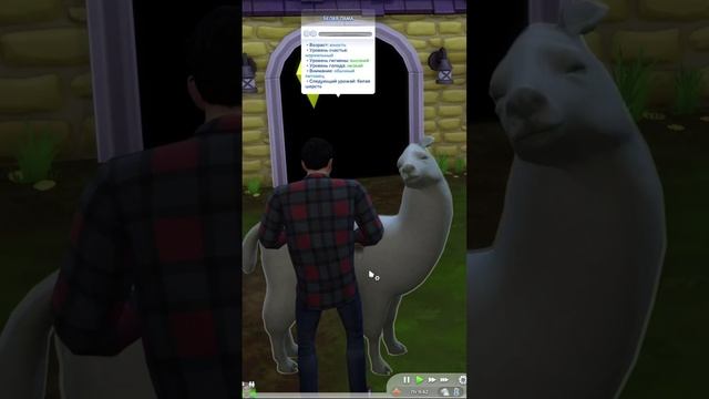 Лама кайфует в Симс 4 /Sims4