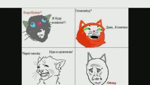 Озвучка мемов коты воители