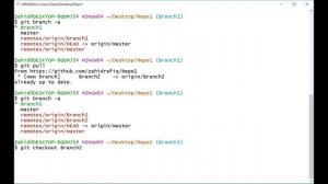 Part 2 Git Branching using bash shell