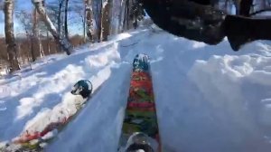 Катаемся на лыжах горнолыжка  Завьялиха. 16.03.2019.