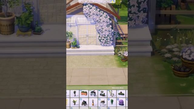 First time using the GREENHOUSE HAVEN KIT  in The Sims 4  - No CC #shorts