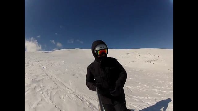 Цахкадзор 2016. Спуск на сноуборде с самой высокой точки + пухляк. Армения. Armenia. Сahkadzor смотреть онлайн