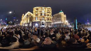 Китай 360. Самое многолюдное место КНР. Нанкинская улица и набережная Вайтань. Световое шоу