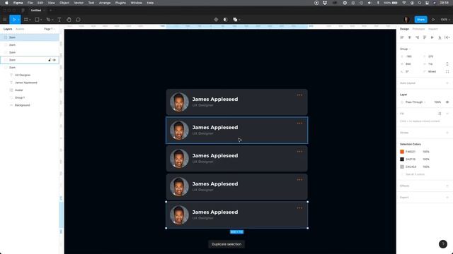 Duplicate Elements Quickly in Figma - Tips & Tricks
