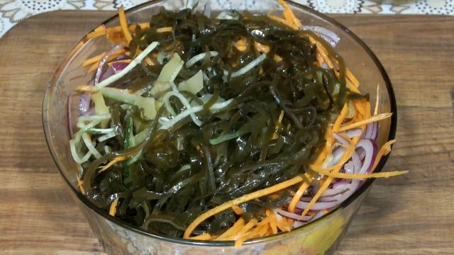 Салат из морской капусты Рецепт/ Как приготовить морскую капусту/Блюда из морской капусты