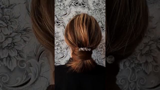 Гладкий пучок на длинные волосы? #гладкийпучок смотреть онлайн