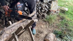 Tronçonneuse à batterie VS thermique (AEG ACS18B30 & Stihl MS170)
