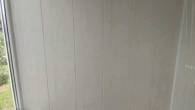 Очередная отделка балкона пластиковыми панелями белёный дуб... смотреть онлайн