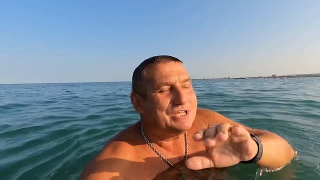 #Анапа. Сегодня 14.07.2023. Чёрное море. Центральный пляж. Утро 7.00. Воздух 21. Море 25. Купание.