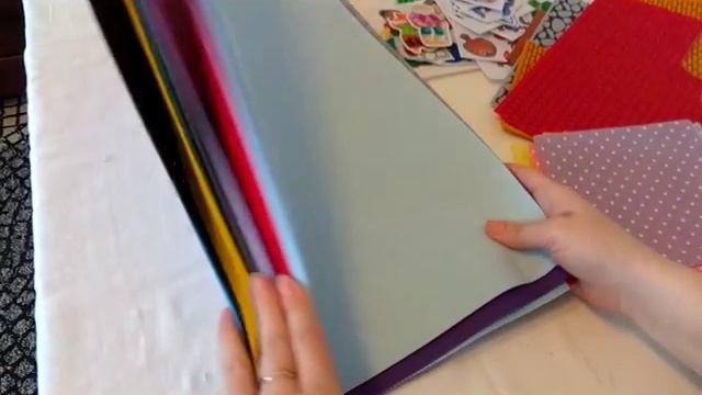 Обзор материалов для развивающих книжек из фетра. Выбор ткани, фетр, декор и др... смотреть онлайн