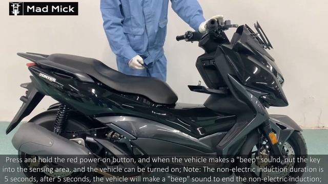 ZONTES ZT310 M SCOOTER WAKE BIKE UP ENGLISH INSTRUCTION