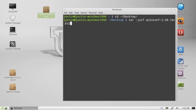 how to extract a tar.bz2 file in Linux Mint 13 смотреть онлайн