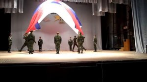Группа развертывания флага церемониального отряда "Легион" МБОУ СОШ с. Вознесенское