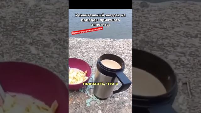 Утренний завтрак с видом на природу! Приятного аппетита, ребята! 🌳🍳☕️ #unrealtoy #путешествия