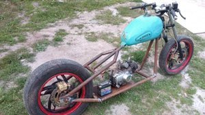 Чоппер мопед 4 Нижняя часть рамы