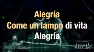 Alegria Karaoke ? | Sing it and share it with #AlegriaKaraoke! Cirque du Soleil Music