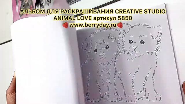 АЛЬБОМ ДЛЯ РАСКРАШИВАНИЯ CREATIVE STUDIO ANIMAL LOVE 5850 смотреть онлайн