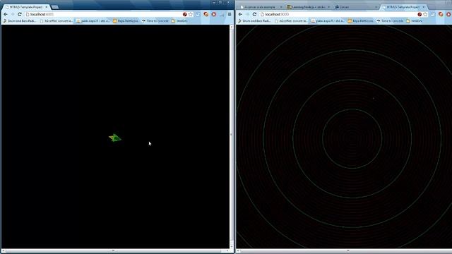 Space game with HTML5 canvas & socket.io смотреть онлайн