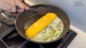 Идеальный Завтрак Яичный Рулет с Сыром Быстро, Просто и Очень Вкусно!!! / Рулет из Яиц  / Egg Roll