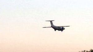 Аэродром Чкаловский. Посадка самолетов на закате