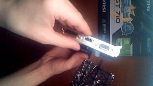 Распаковка и установка видеокарты MSI GT 710 2GB