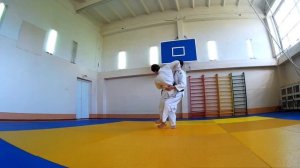 HANE GOSHI GAESHI / Контрприем от подсада бедром и голенью изнутри / 跳腰返