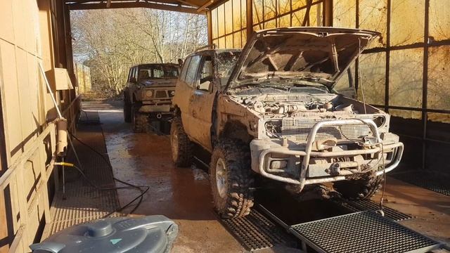 Nissan Patrol vs Nissan Terrano Offroad Mammutparck подготовка к погрузке смотреть онлайн