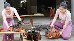 Купила бензопилу за 500 долларов.