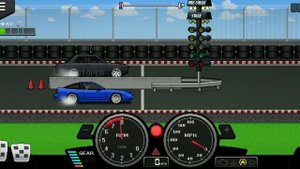 Pixel car Racer-Как в это играть?
