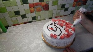 торт с лицом Девушки