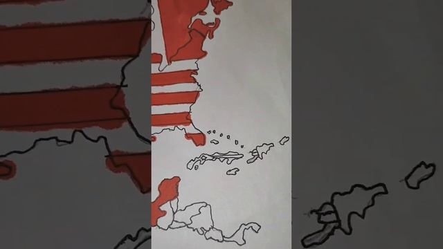 drawing Cuba on my North America map #рекомендации #map #реки #рек #flag #edit #cuba