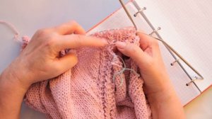 Горизонтальная вытачка спицами.Легко и просто.