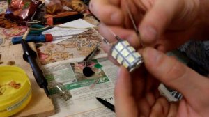 Доработанные светодиоды ДХО и габаритные огни Лада Гранта