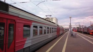 Электропоезд ЭД4М-0343 отправляется вечерним рейсом Владимир - Москва