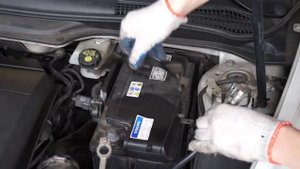 How to replace car battery in Volvo C30, S40, V50 C70 (maintenance service repair)