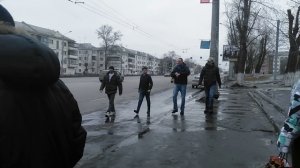 Потасовка между маршрутчиками и пешеходами в Челябинске