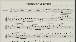 Forever & Ever - Sax Tenor vesrion (Backing track and sheet music for saxophone)