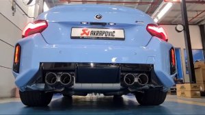 AKRAPOVIC EXHAUST SYSTEMS BMW G87 M2 SLIP-ON TITANIUM SYSTEM