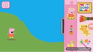 Peppa pig Paintbox game Learning colors