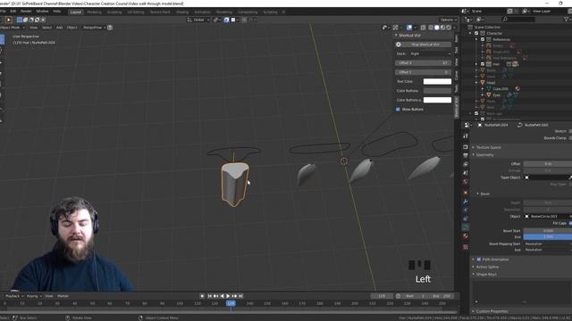 Modeling Hair  Blender 2.8 Character Creation Course  PART 8