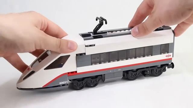 Скоростной пассажирский поезд!Лего Сити.Обучающие и развивающие видео сборки из конструктора Лего.