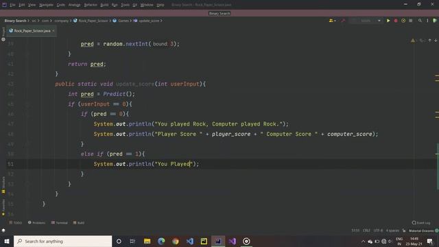 ?????Rock Paper Scissor in Java?????|| I Love Coding ||